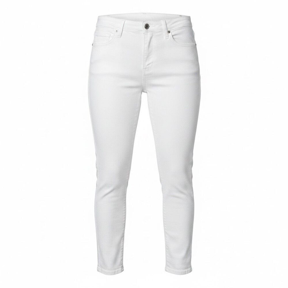 Pistola White High Rise Skinny Ankle Jeans Women Size 32 Stretch Cotton